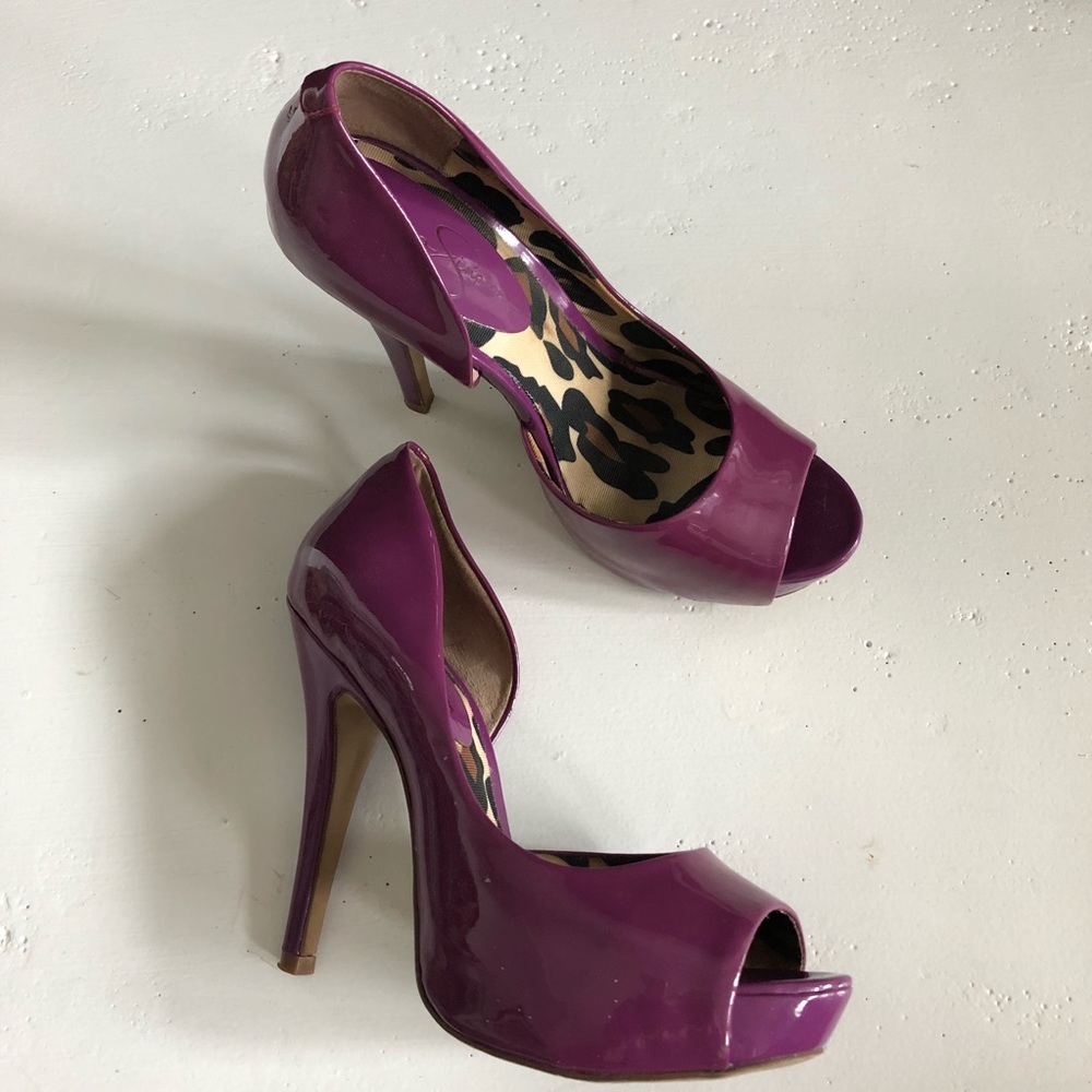 Purple heels size 5.5